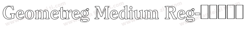 Geometreg Medium Reg字体转换